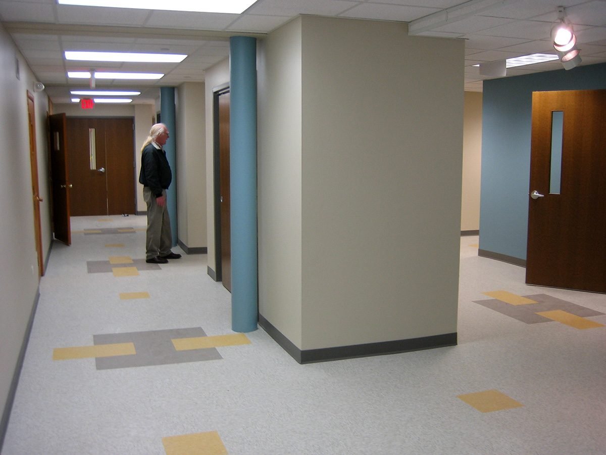 Renovated Lower Level Corridor