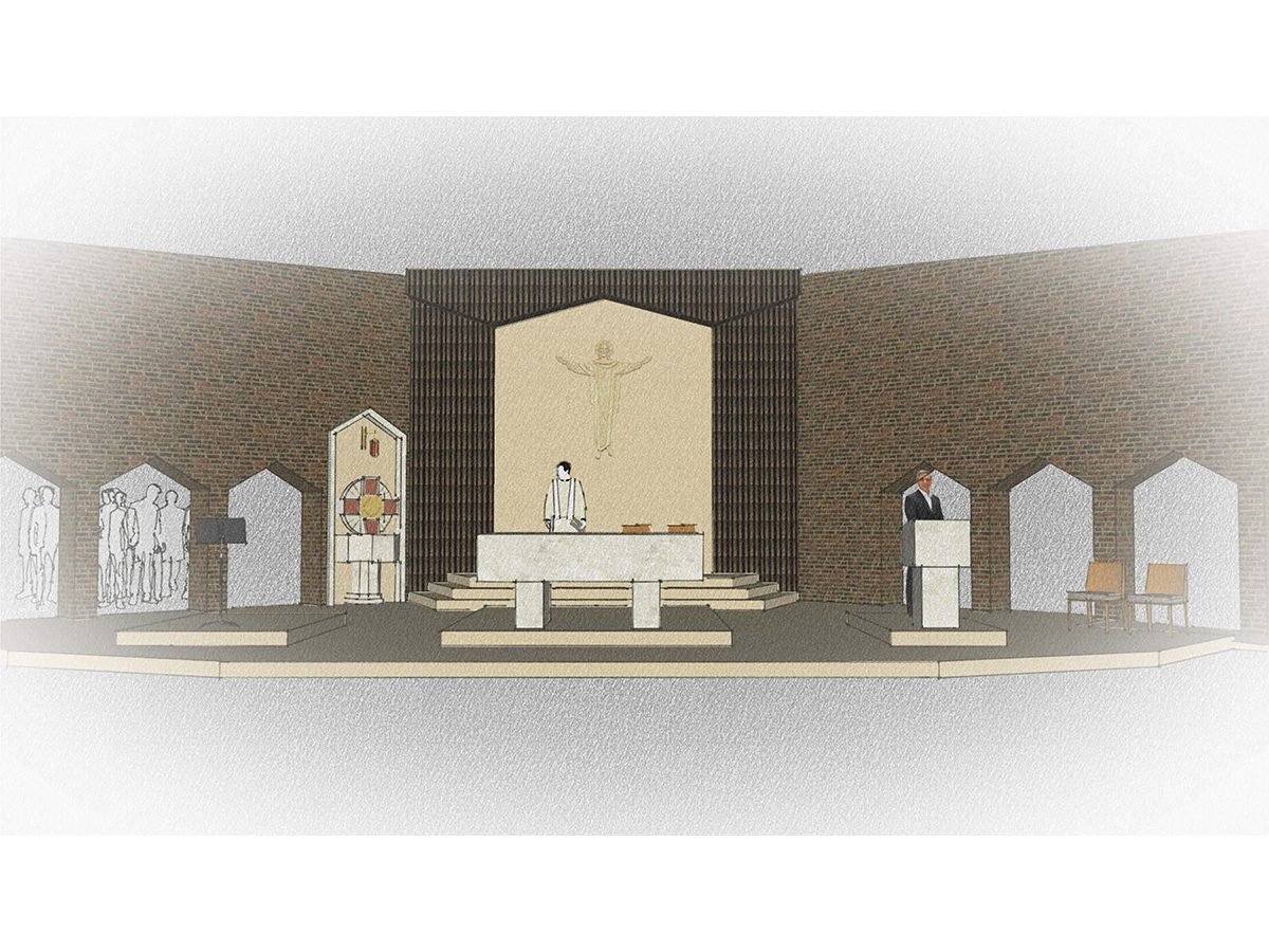 View from nave of new tabernacle