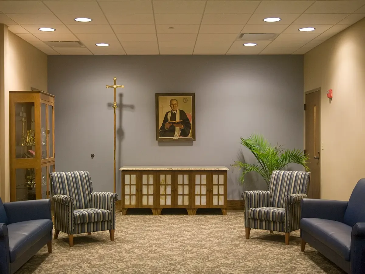 Custom cabinet in meeting room