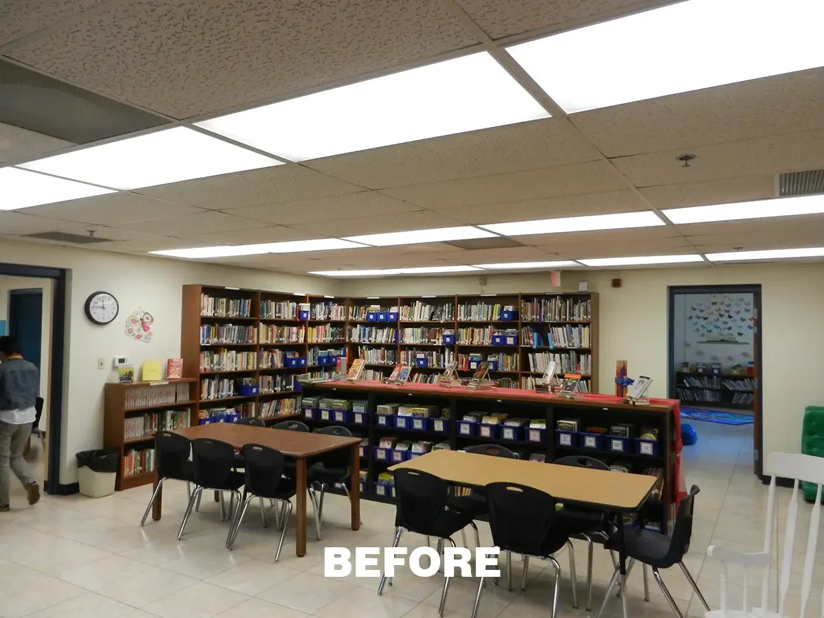 School Library Before