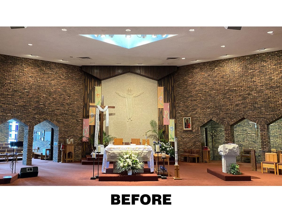 View of existing Sanctuary & tabernacle